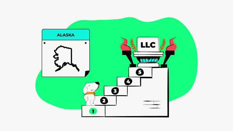 illustration of step 1 in forming an llc in alaska