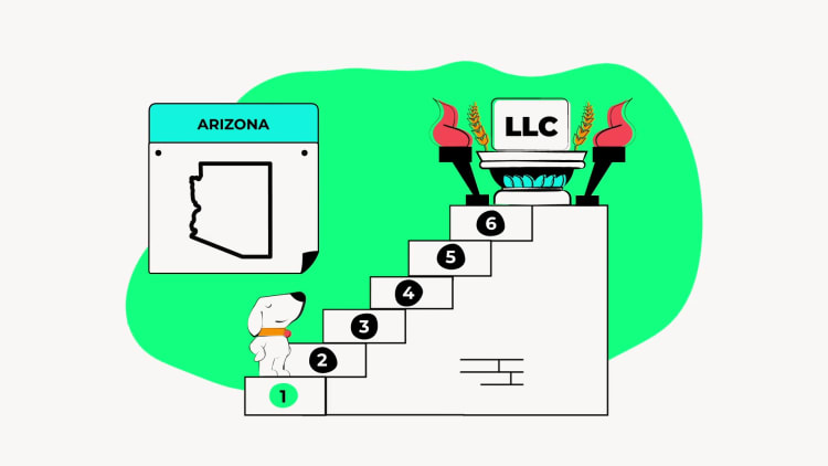 illustration of naming your business step in forming an llc in arizona