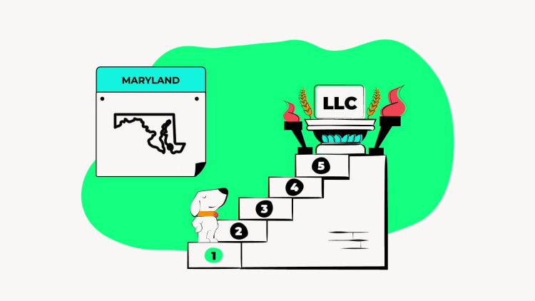 illustration of step 1 in forming an llc in maryland