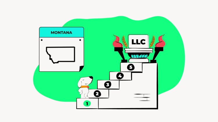 illustration of step 1 in forming an llc in montana