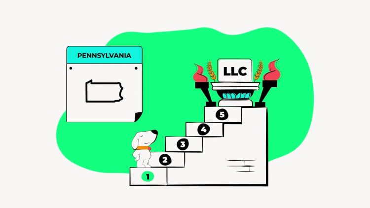 illustration of naming your business step in forming an llc in pennsylvania