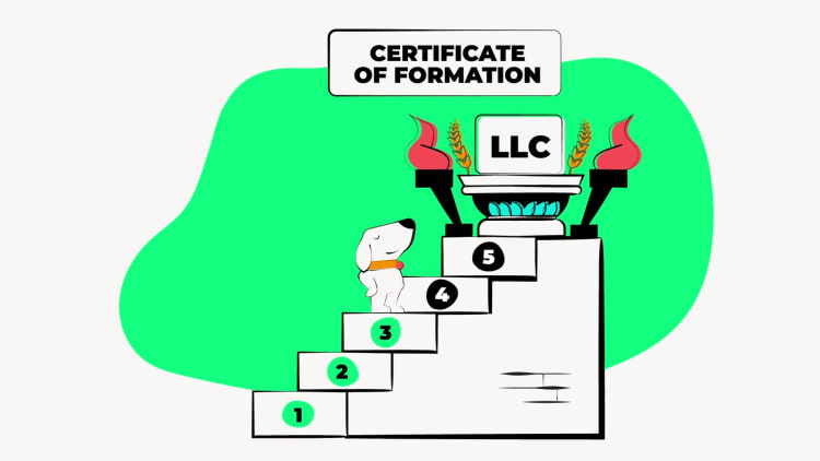 illustration of step 3 in forming an llc in maine