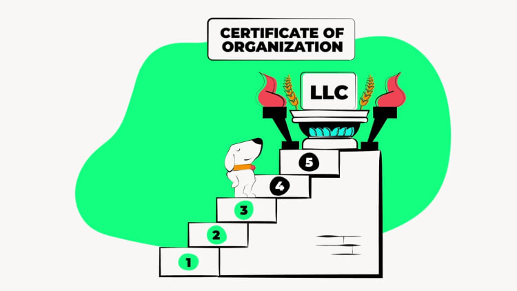 illustration of step 3 in forming an llc in idaho