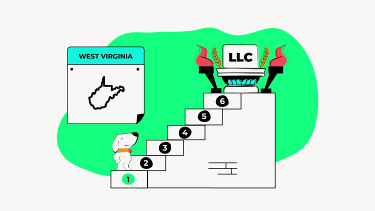 illustration of step 1 in forming an llc in west virginia